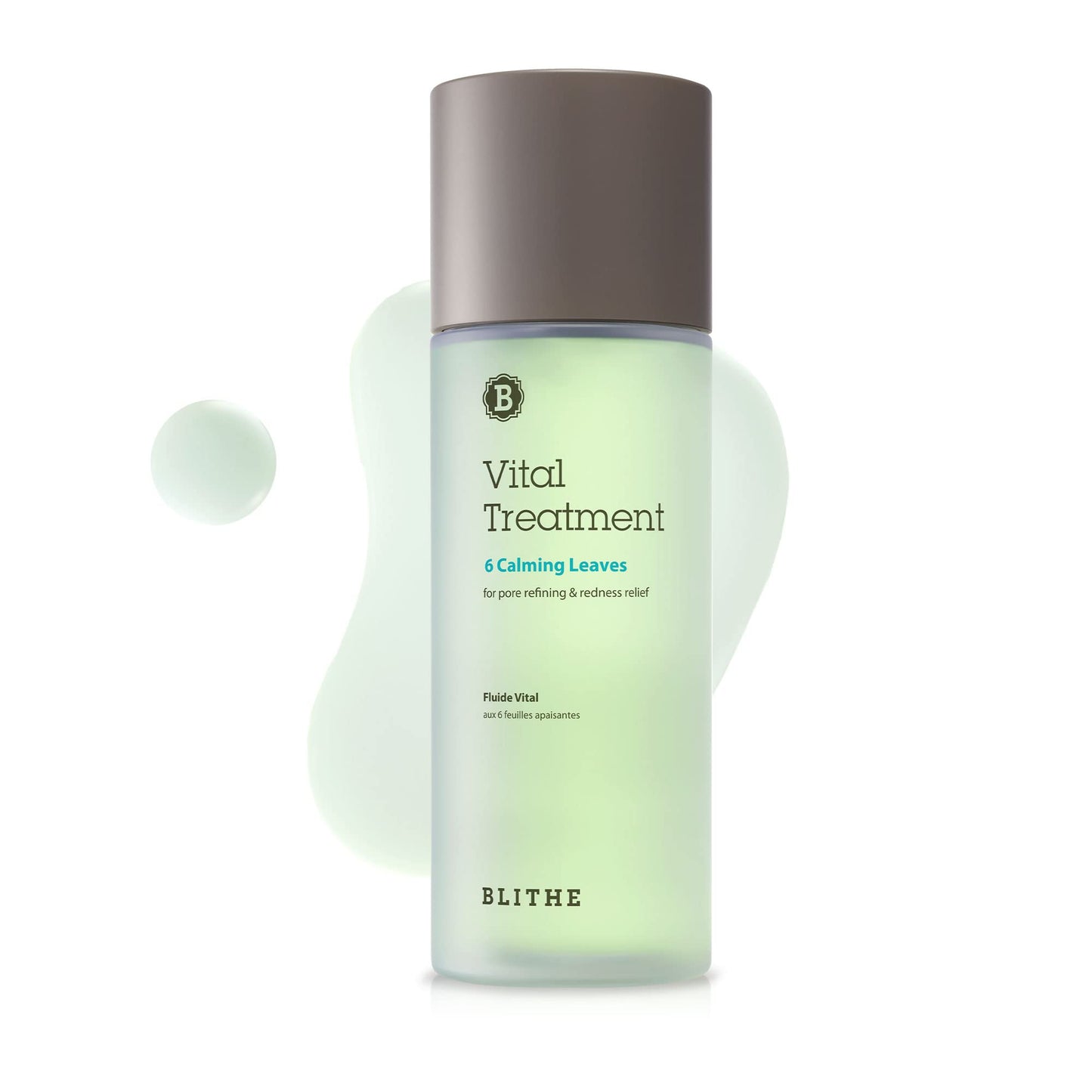 Blithe Korean Skin Care Products 6 Leaves Clear Essence for Rosacea & Redness Relief, BHA Toner Cooling Moisturizer for Face, Blackhead Treatment, Evening Primrose Wintergreen Green Tea 1.83 Oz