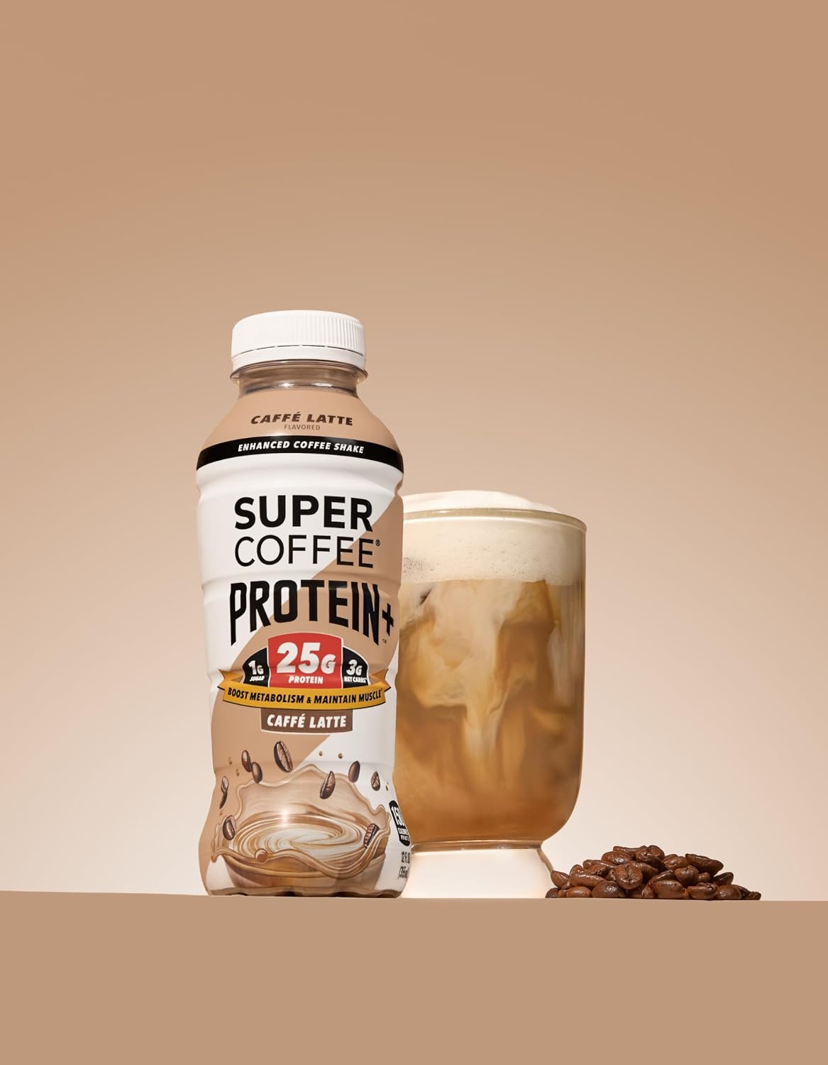 Super Coffee Protein+ Caffe Latte Protein Coffee 25g Protein 11oz 18Pk