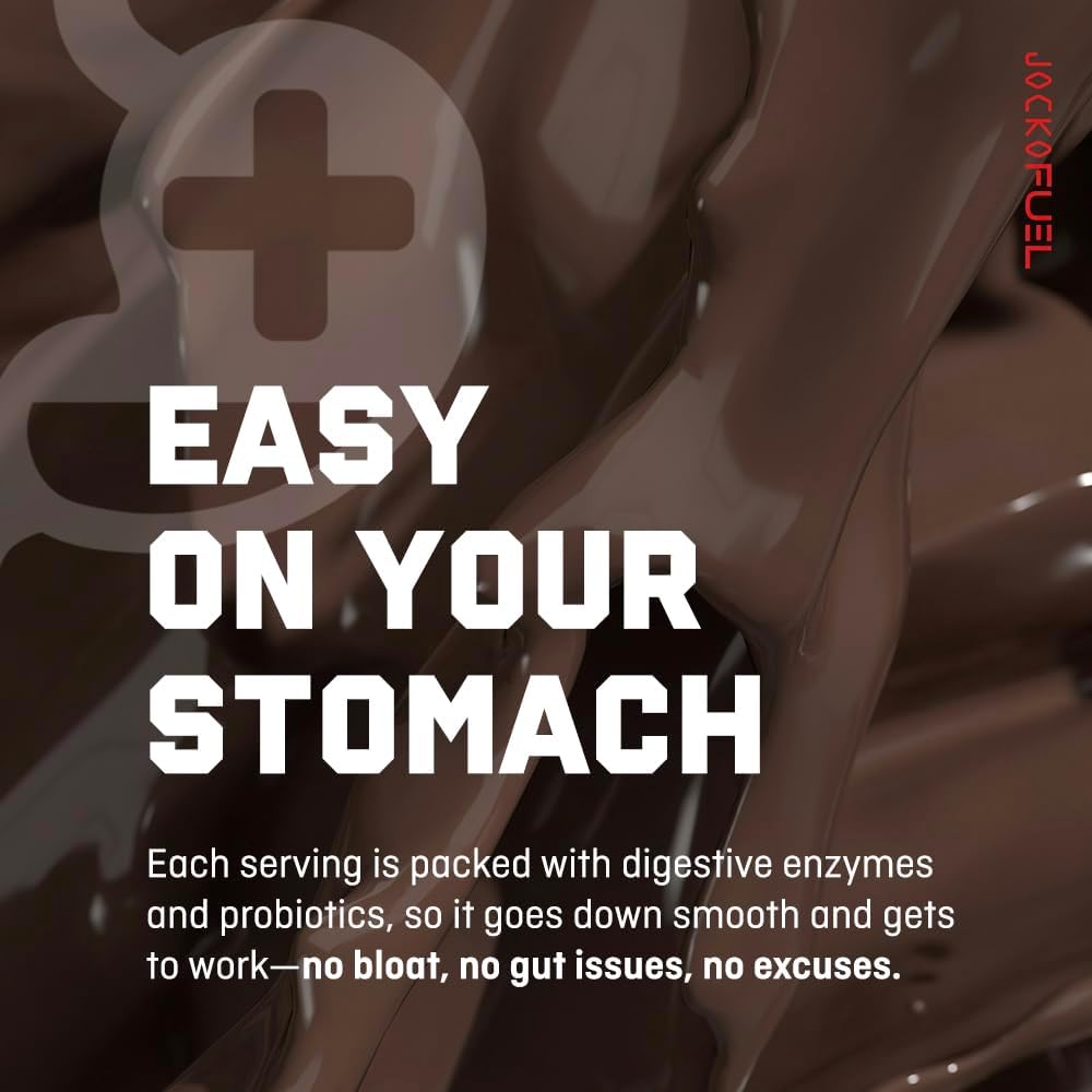 Jocko Fuel Whey Protein Powder, Vanilla Milkshake, 22g Protein, Digestive Enzymes + Probiotic Blend, No Sugar Added, with Essential Amino Acids + Electrolyte Minerals, 28 Servings