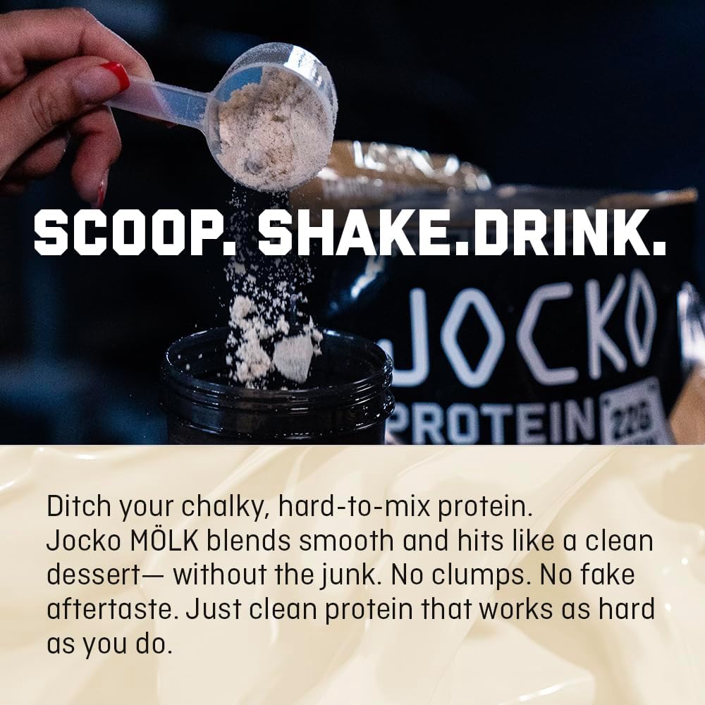 Jocko Fuel Whey Protein Powder, Strawberry Milkshake | 27 Servings