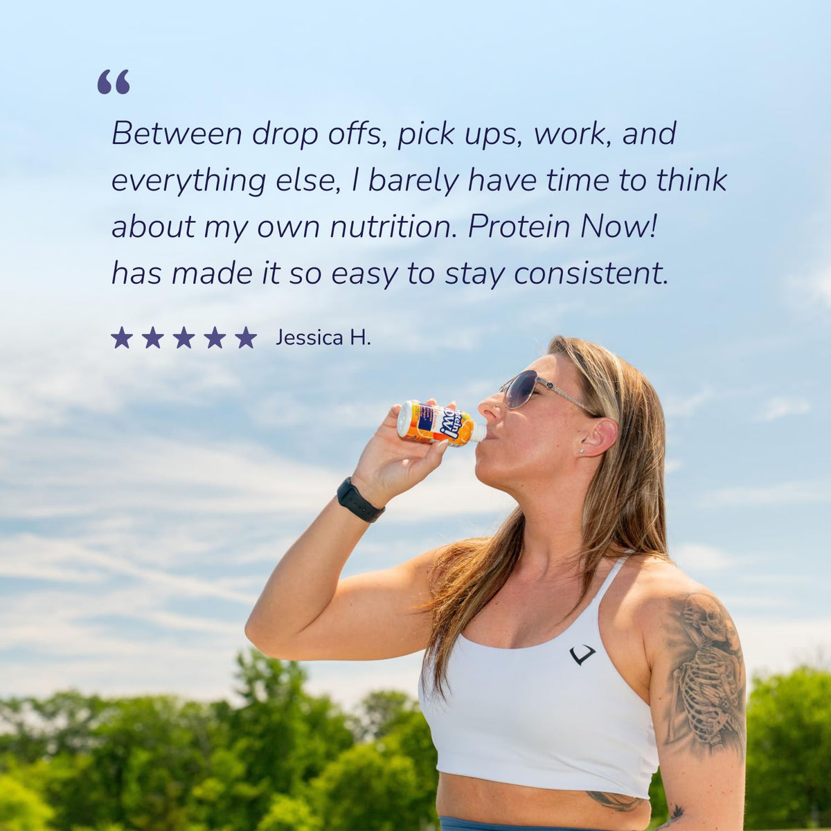 Protein Now Liquid 3 oz. Protein Shot By NutraBio– 21g Protein, 0 Carbs, 0 Fat, GLP-1 Support, Ready-to-Drink, No Refrigeration, Whey & Collagen Protein for Hair, Skin & Nails, Liquid Protein On-the-Go Nutrition- Strawberry Watermelon