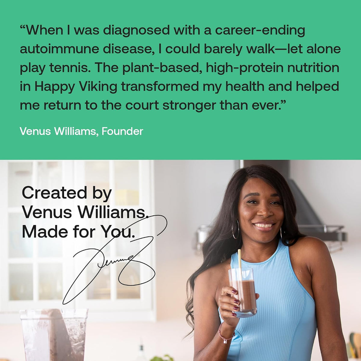 Happy Viking Plant-Based Vegan Protein Powder +100 Superfoods - Chocolate