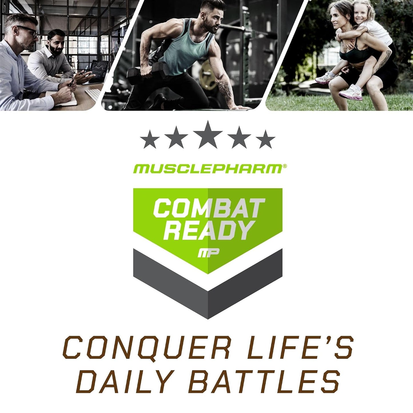 MusclePharm Combat Ready Protein Shake Vanilla Ice Cream Flavor - Pack of 12
