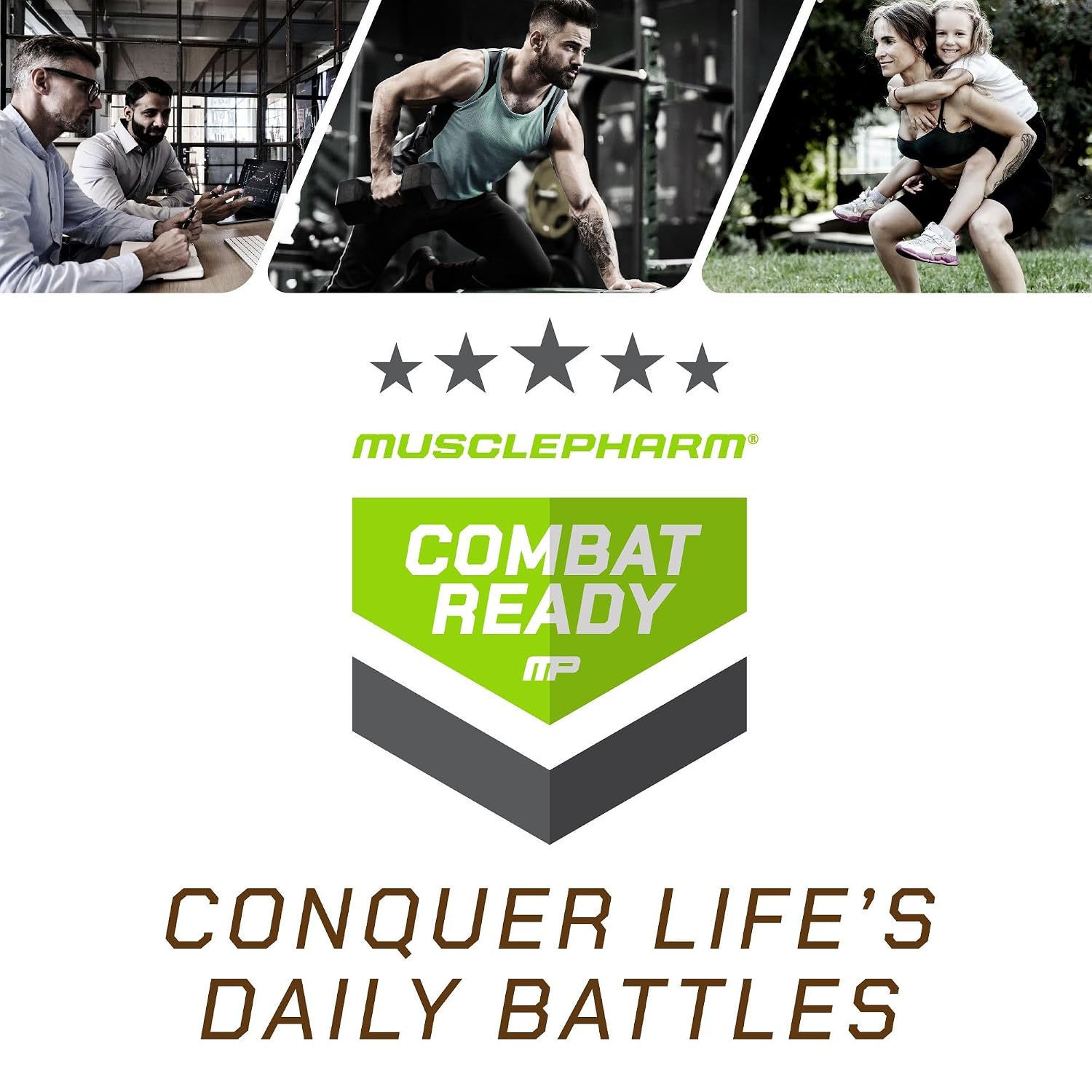 MusclePharm Combat Ready Protein Shake Vanilla Ice Cream Flavor - Pack of 12