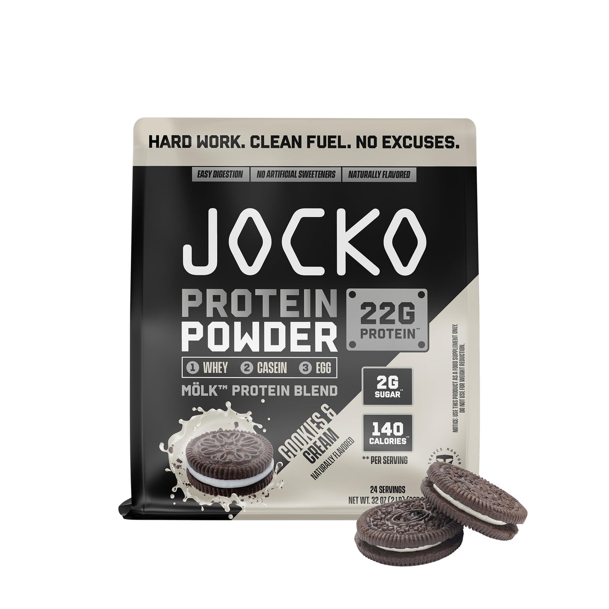 Jocko Fuel Whey Protein Powder, Strawberry Milkshake | 27 Servings