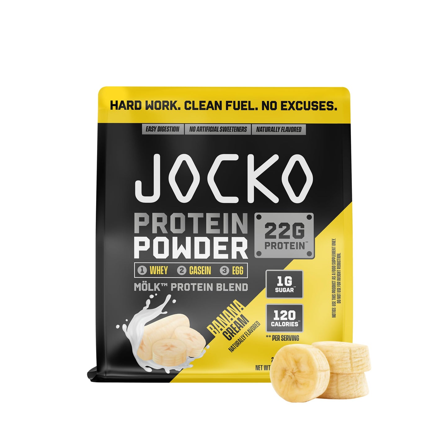 Jocko Fuel Whey Protein Powder, Vanilla Milkshake, 22g Protein, Digestive Enzymes + Probiotic Blend, No Sugar Added, with Essential Amino Acids + Electrolyte Minerals, 28 Servings
