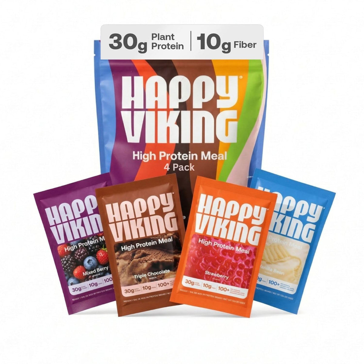 Happy Viking Plant-Based Vegan Protein Powder +100 Superfoods - Chocolate