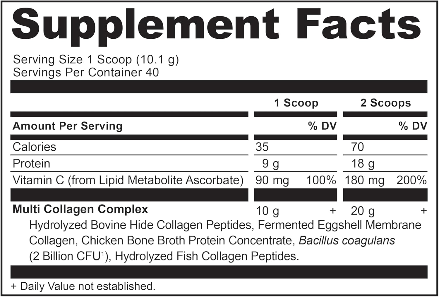 Ancient Nutrition Collagen Peptides Powder, Multi Collagen Protein, Women & Men, Vitamin C, Probiotics, Hydrolyzed Collagen, Supports Skin, Joints, Gut Health, Unflavored (40 Servings)