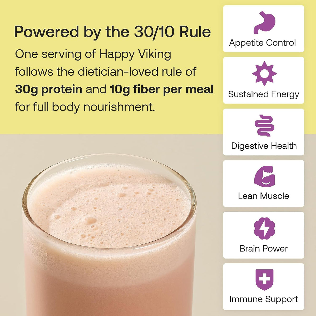 Happy Viking Plant-Based Vegan Protein Powder +100 Superfoods - Chocolate