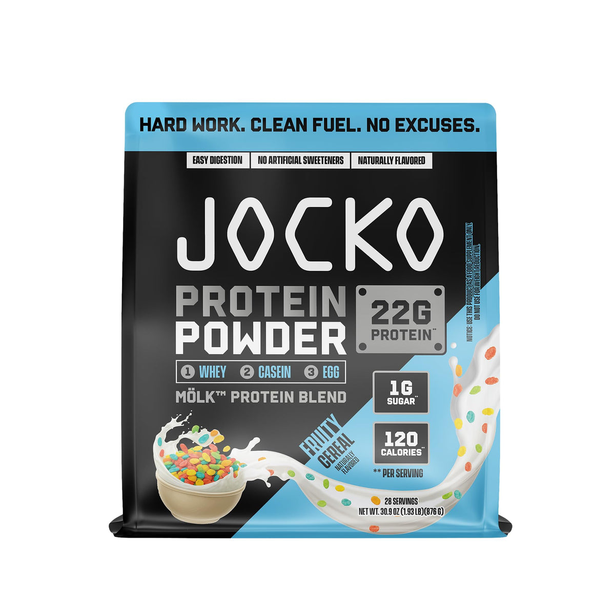 Jocko Fuel Whey Protein Powder, Strawberry Milkshake | 27 Servings