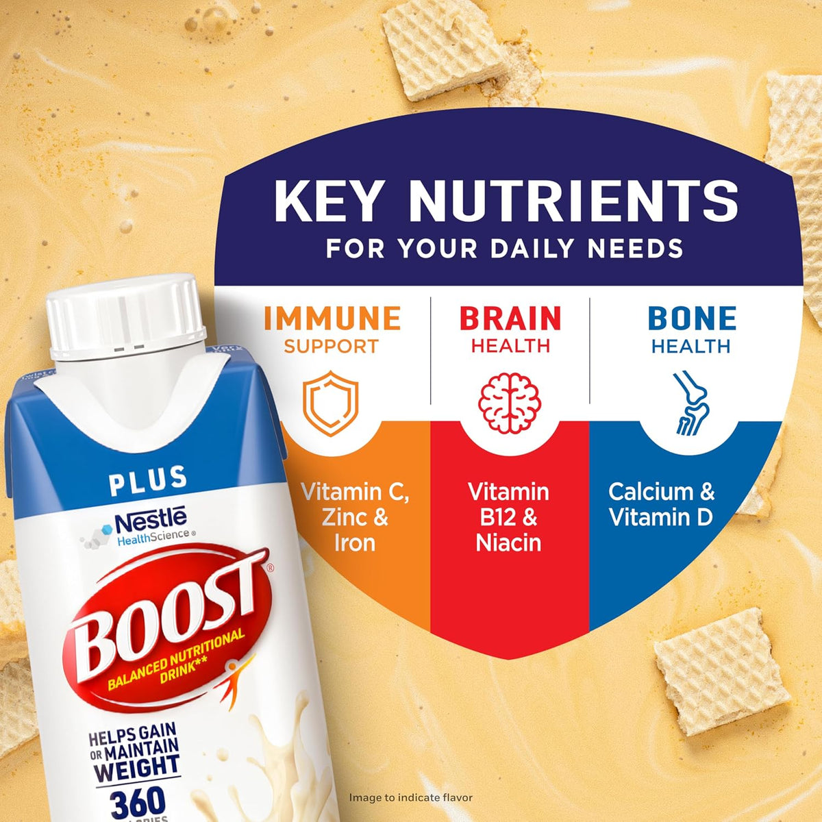 BOOST Plus Ready to Drink Nutritional Drink, Very Vanilla, 24 Pack