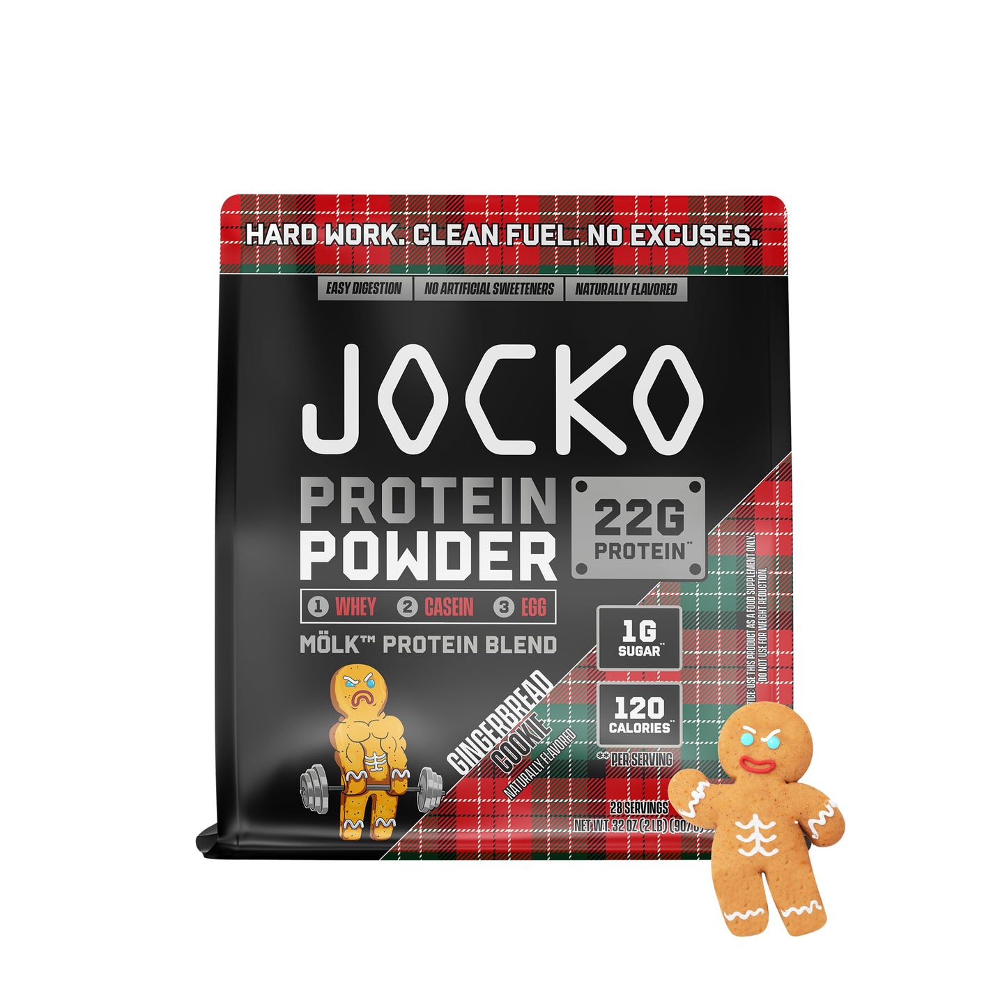 Jocko Fuel Whey Protein Powder, Vanilla Milkshake, 22g Protein, Digestive Enzymes + Probiotic Blend, No Sugar Added, with Essential Amino Acids + Electrolyte Minerals, 28 Servings